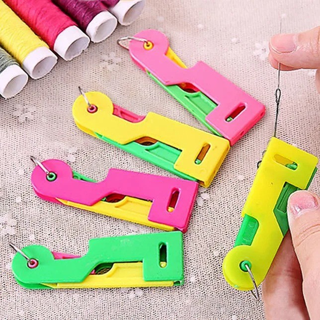 Needle Threader Tool Easy Automatic Sewing Helper Portable Tool