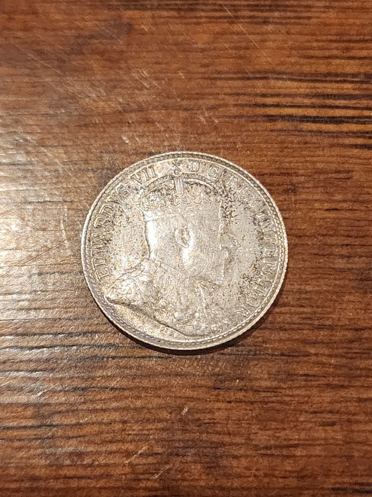 1907 Canada 5 Cents Silver Coin
