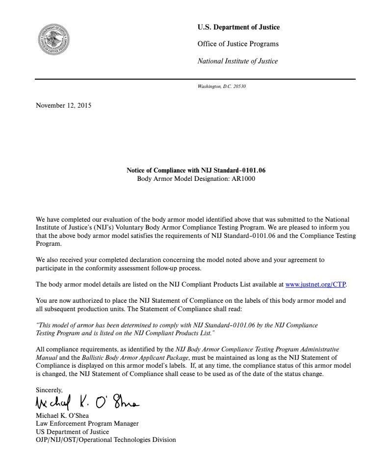 2 AR1000 Steel Armor