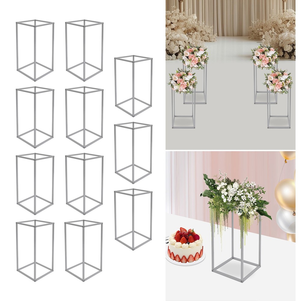 11 Pcs Rectangular Wedding Display Rack Flower Holder for Wedding Decorations
