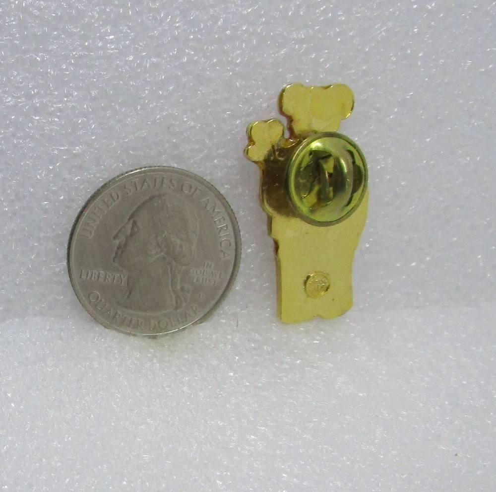 Bear Holding Red Heart Pin