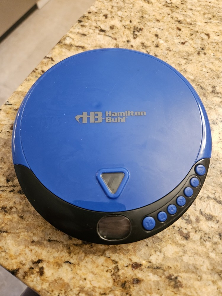 HB Hamilton Buhl Portable Compact Disc CD Player (Blue) , Works