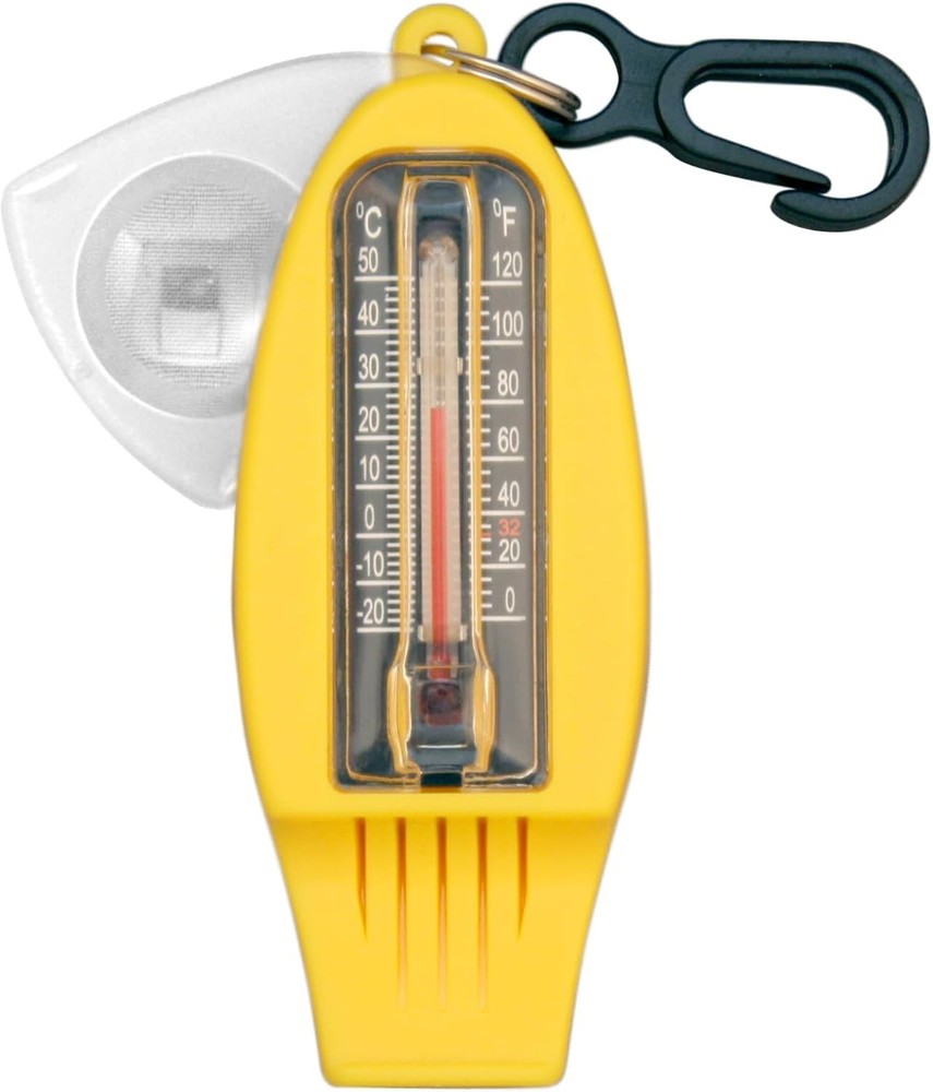 Kids 4-Function Whistle with Thermometer, Magnifier & Compass - Adventure Ready!