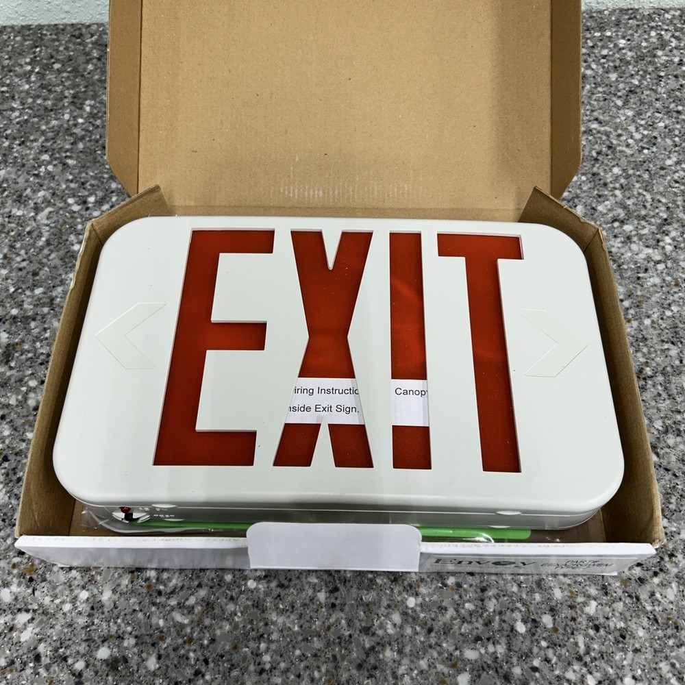 ENVOY Exit Sign Double Sided EEXA2RGWEM
