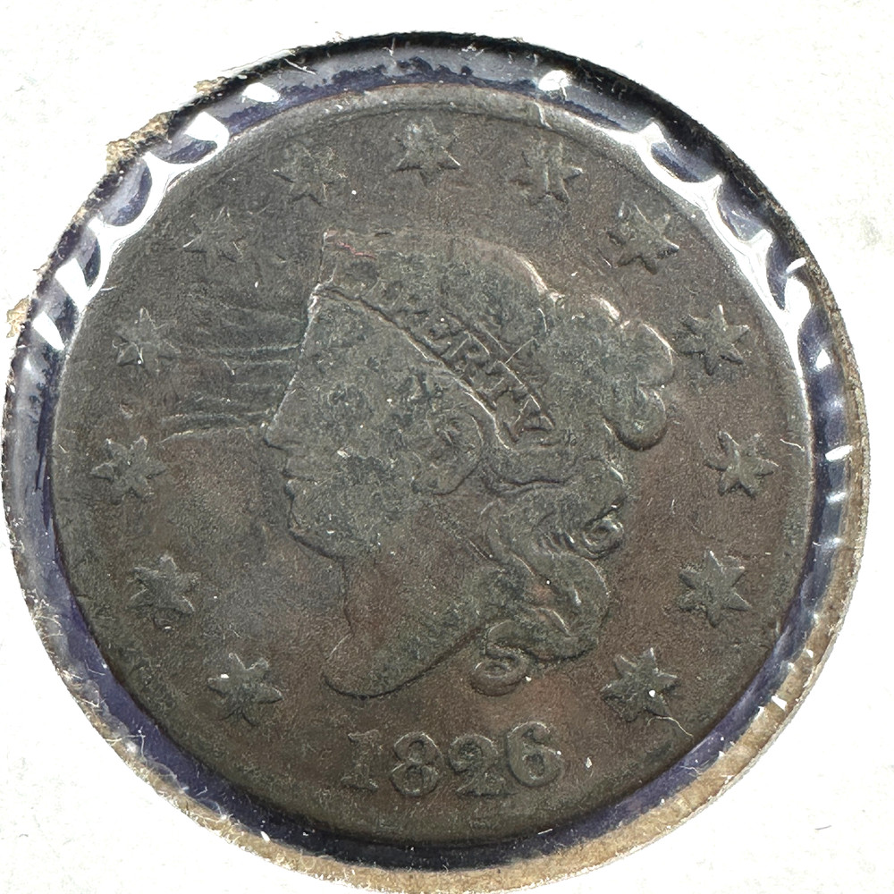 1826 1C Coronet Head Cent (88384)