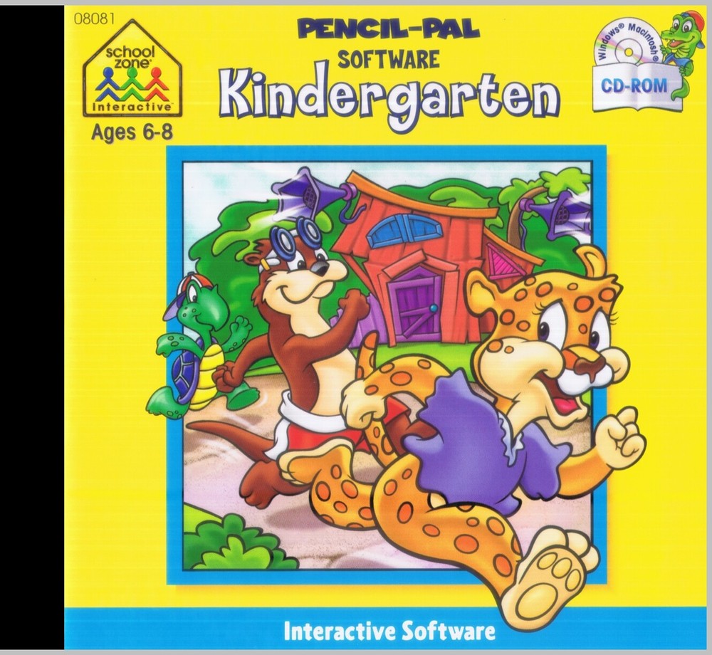 SCHOOL ZONE KINDERGARTEN. 3 BRAND NEW CD-ROM PROGRAMS GRADES K TO 1.