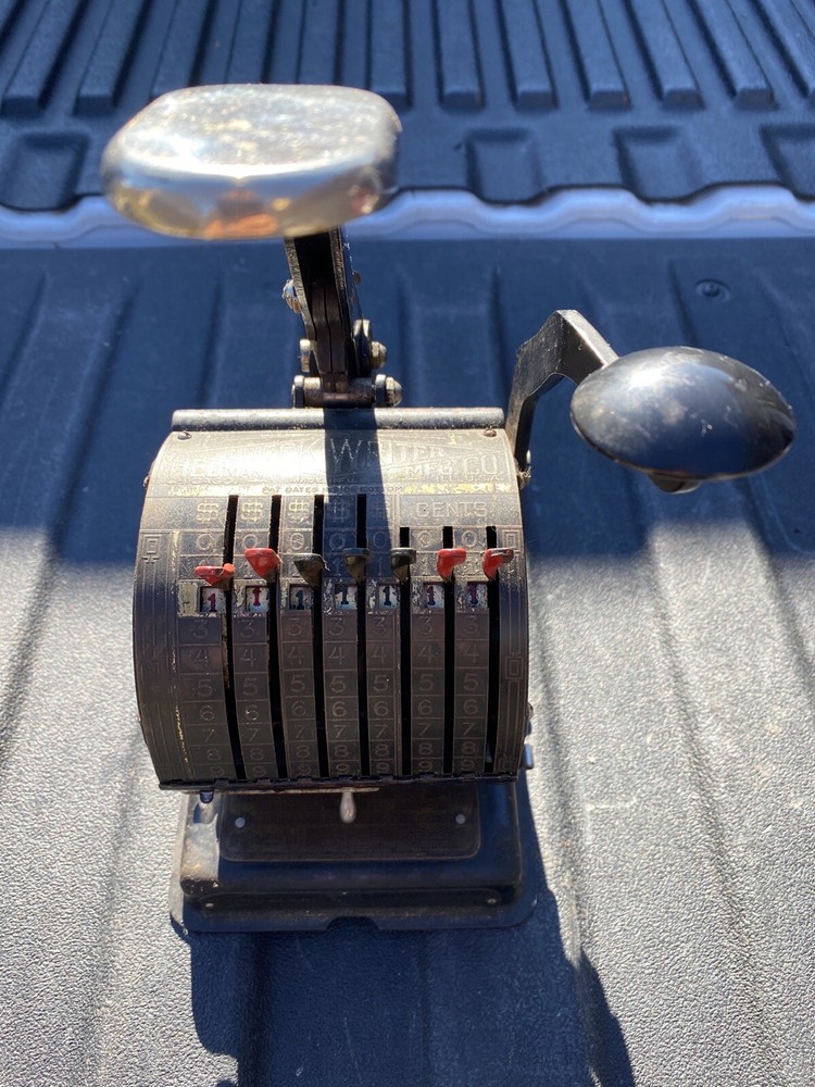 Vintage Check Writer By HEDMAN MFG CO