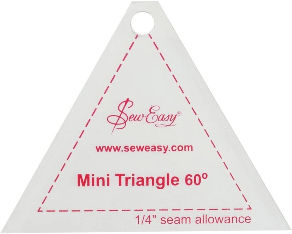 Sew Easy Mini triangle 60 degree patchwork quilting template NL4153.4