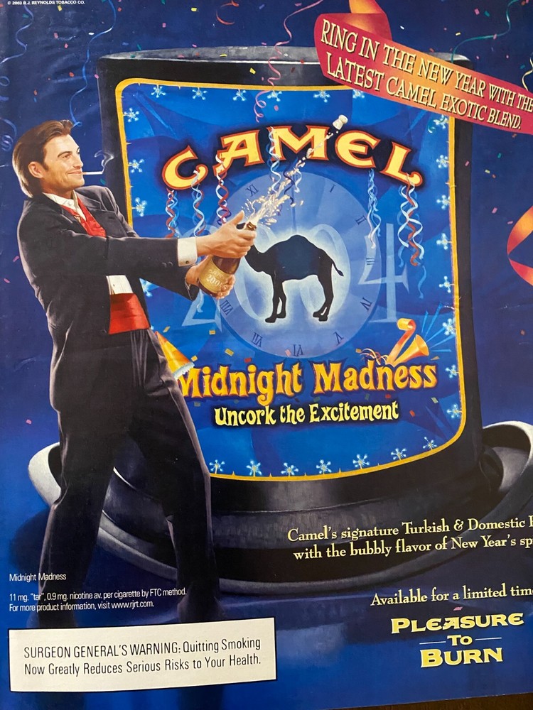Camel Cigarettes, Full Page Vintage Large Format Print Ad
