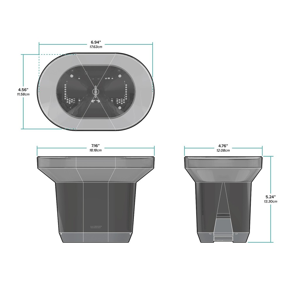 TX145R La Crosse Technology Wireless Rain Gauge Sensor - Black