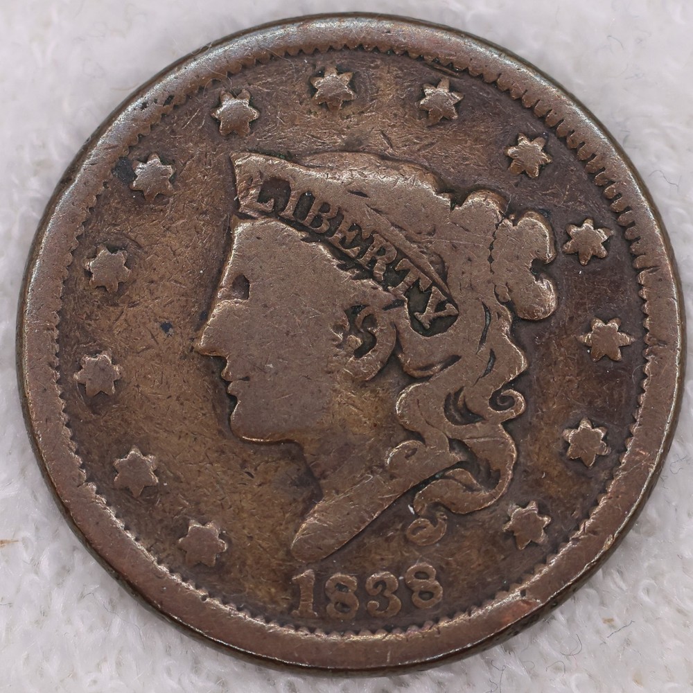 Large 1 Cent 1838