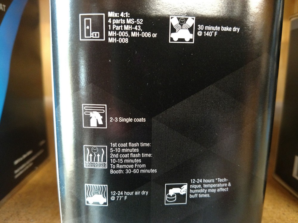 MS-52 Matrix Universal Gallon Clear Coat Kit. Normal, Slow or Fast