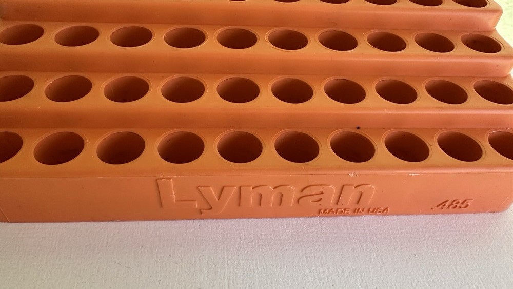 Lyman Bleacher Loading Blocks Durable Polymer Holds 50 Rounds Size .485 USAi