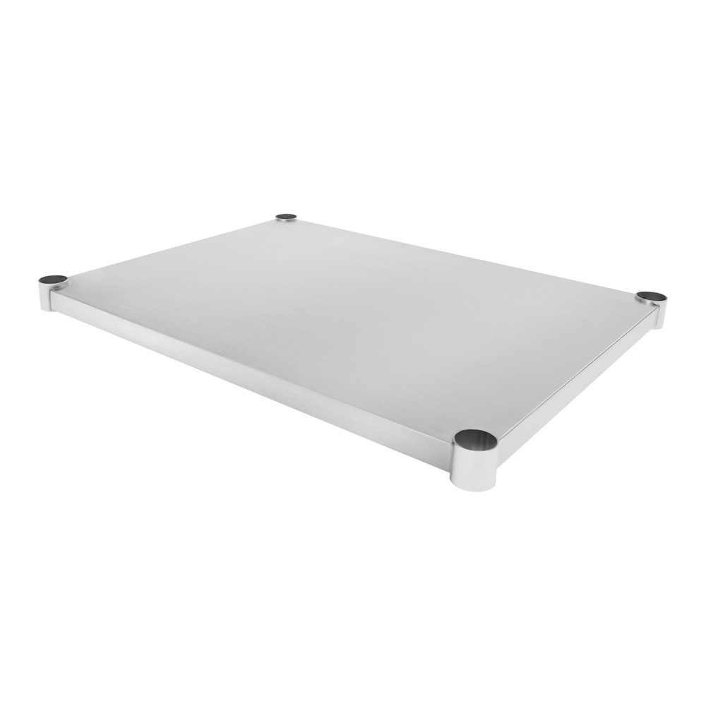 Stainless Steel Adjustable Workbench Tabletop (67.9x55cm) with Middle/Lower Lay