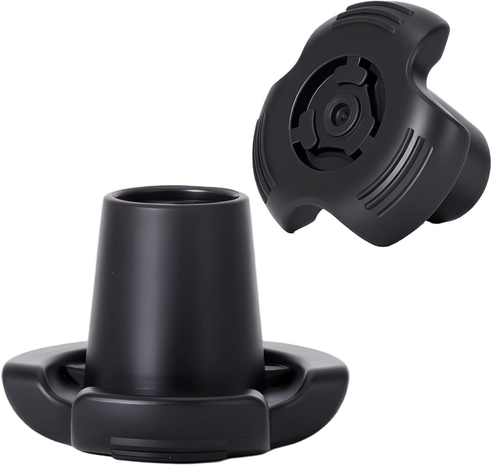 2PCS Cane Tips, 3/4 Inch Upgrade Heavy Duty Rubber Crutch Tips, Replacement Rubb