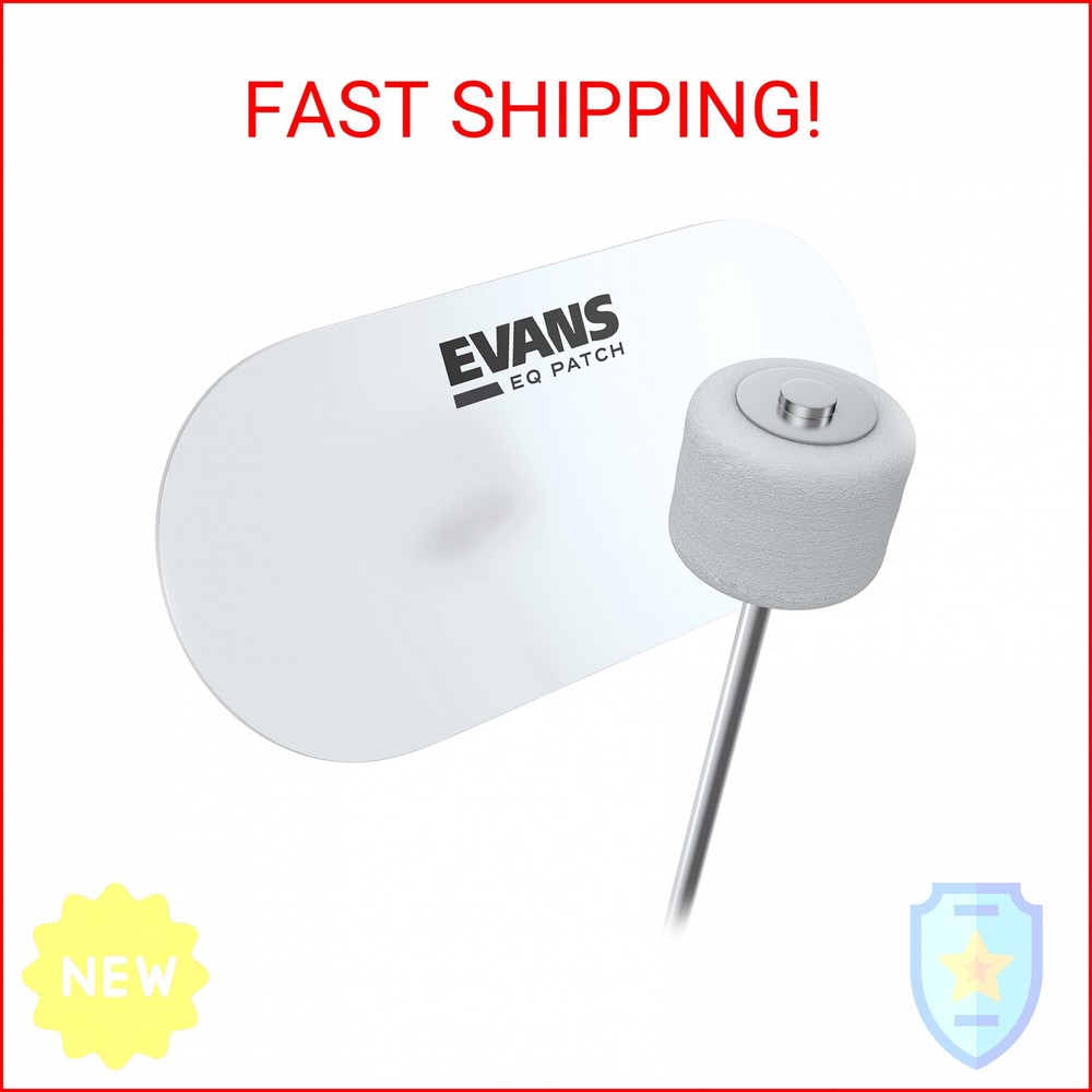 Evans EQ Double Pedal Patch, Clear Plastic