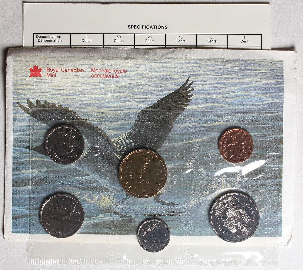 Canada 1989 Uncirculated Mint Set - With Envelope and COA