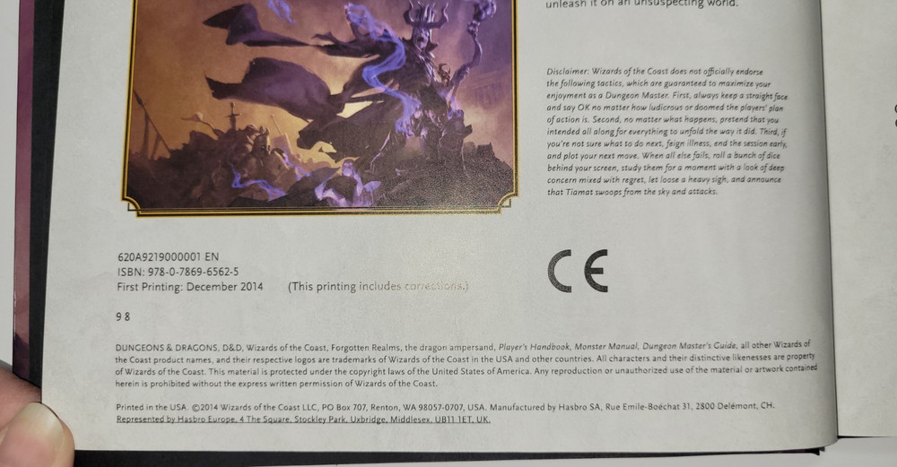 Dungeons & Dragons 5th Edition Dungeon Master's Guide Hardcover Book 2014