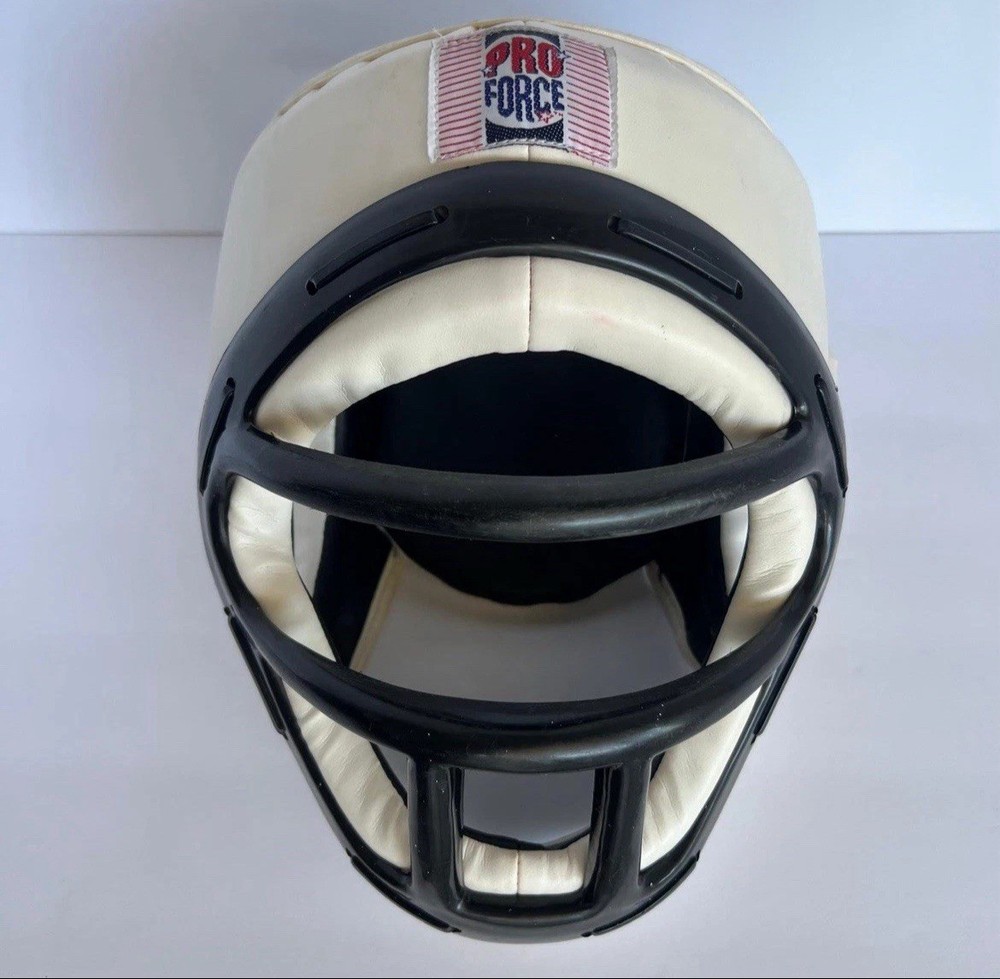 ProForce Headgear with Face Cage in White XL Size