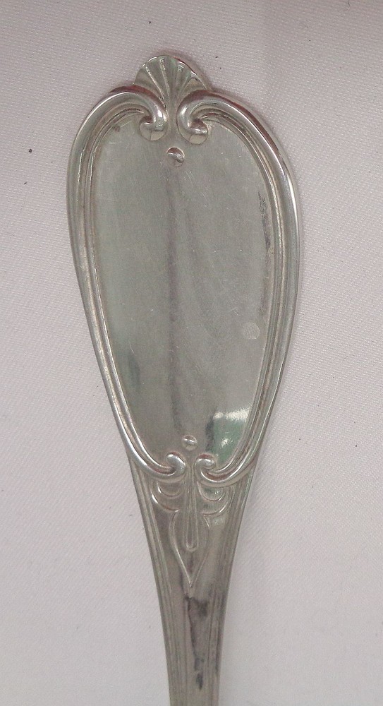 ALPACA nickle silver 5 Olive pattern tablespoons serving spoons