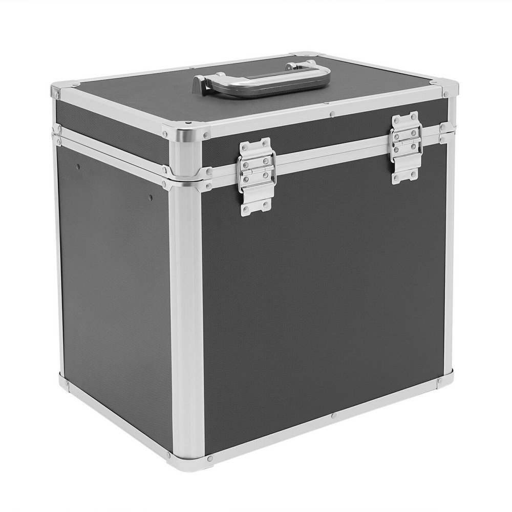 Portable Locking File Organizer Box for Home & Office Storage