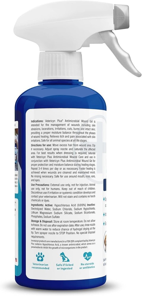 Hydrogel Wound Care Spray for All Animals