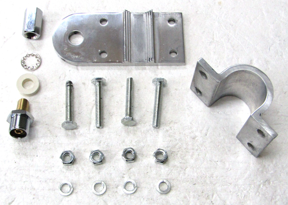 Workman HMBB1 CB Antenna Horizontal Mirror Mount 1" Bar SO-239 Stud Bracket Kit