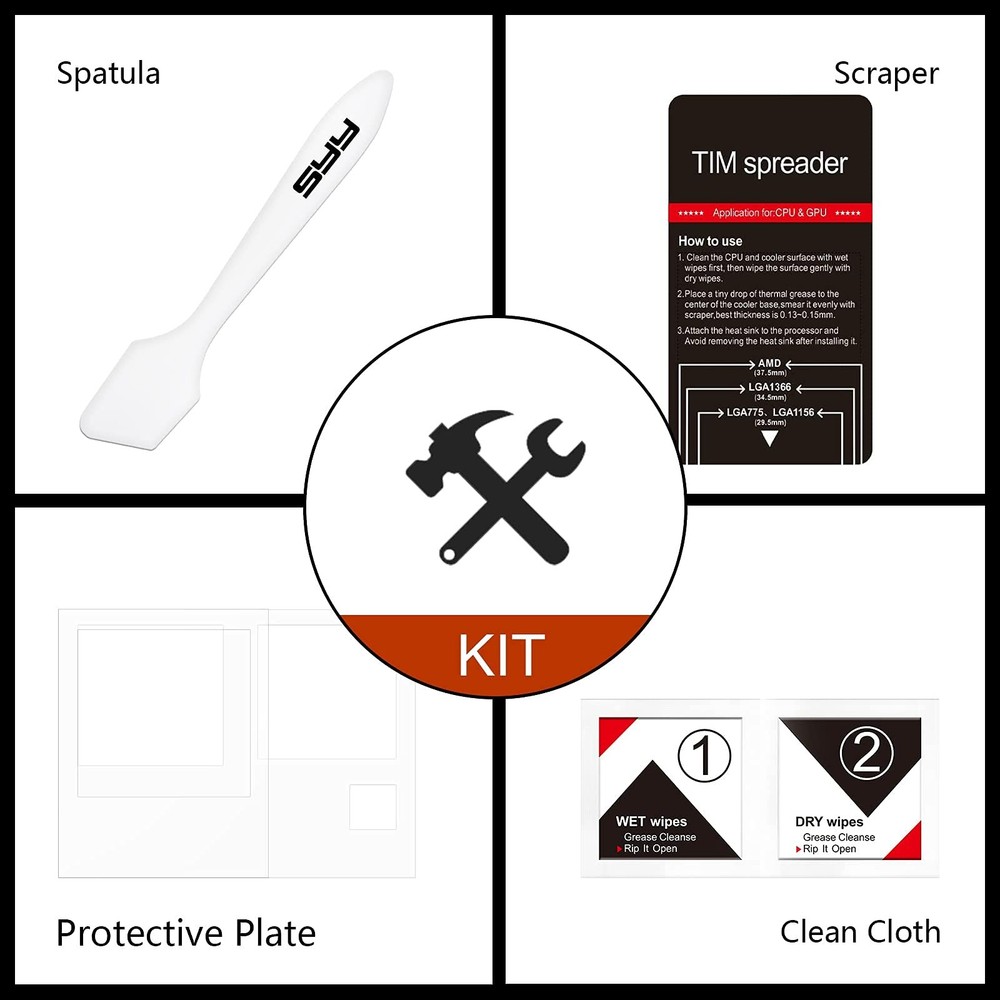 Premium Thermal Paste for CPU - 2 Grams High Performance Heat Transfer