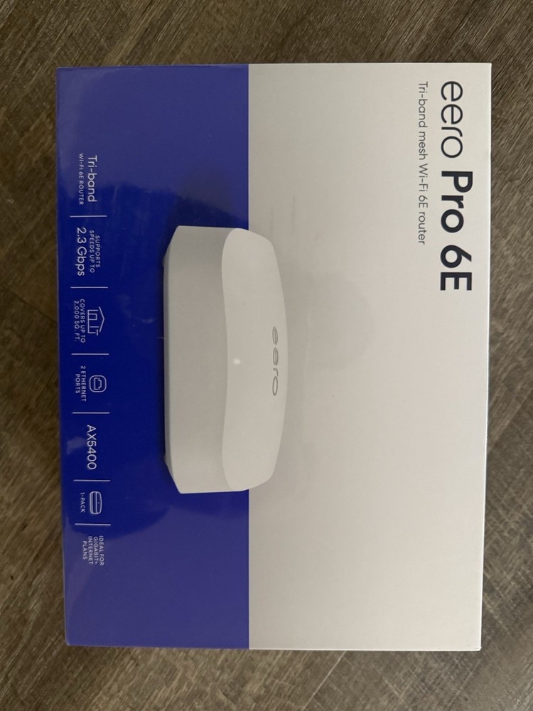 1-Pack Eero Pro 6E Tri-Band Mesh Wi-Fi 6E