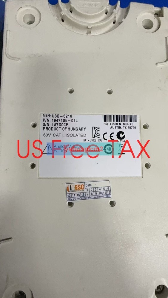 National Instruments USB-6218 Data Acquisition Device, NI DAQ, Multifunction