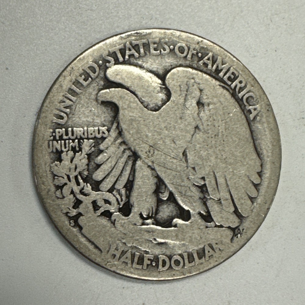 1921-S Walking Liberty Half Dollar.