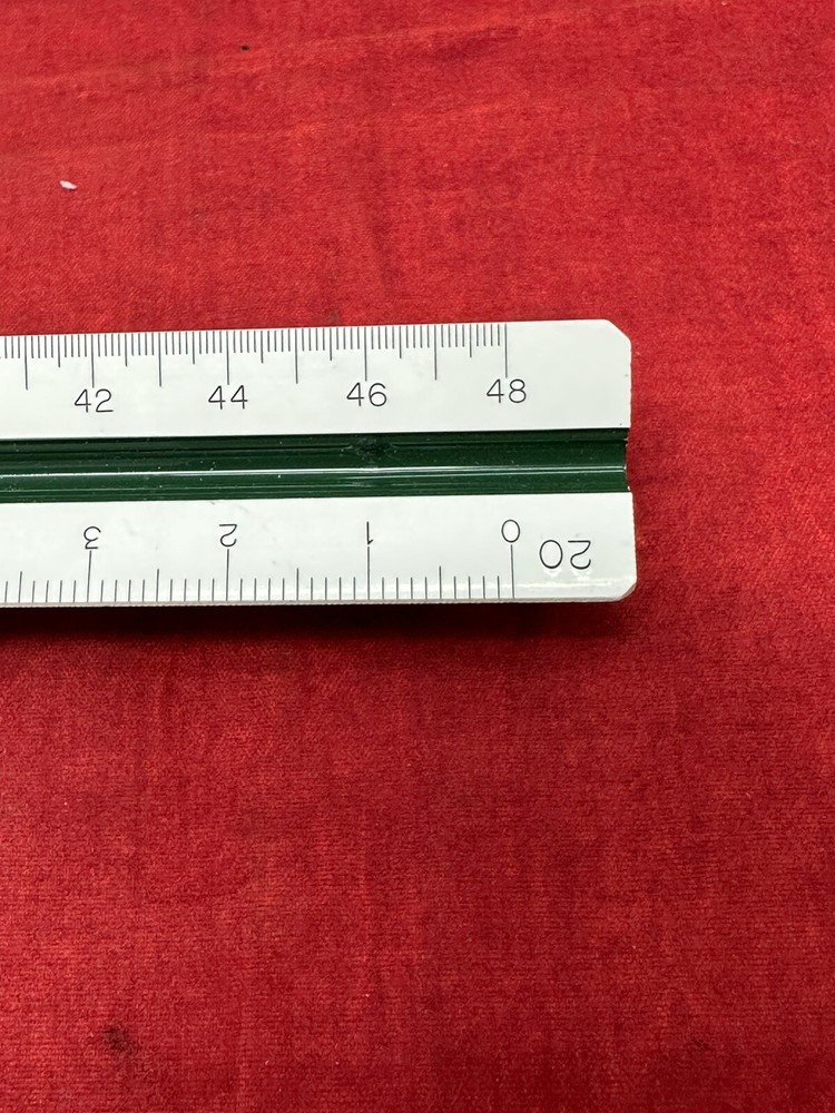 Pacific Arc Architect Ruler 95120 JAPAN Drafting Scale Triangle Trianguler Ruler