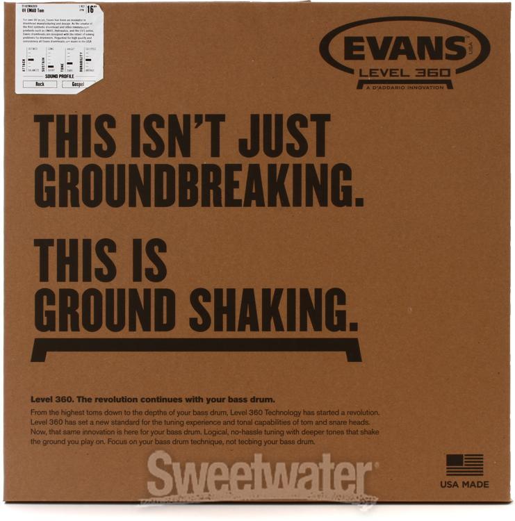 Evans UV EMAD Drumhead - 16" - Tom Hoop