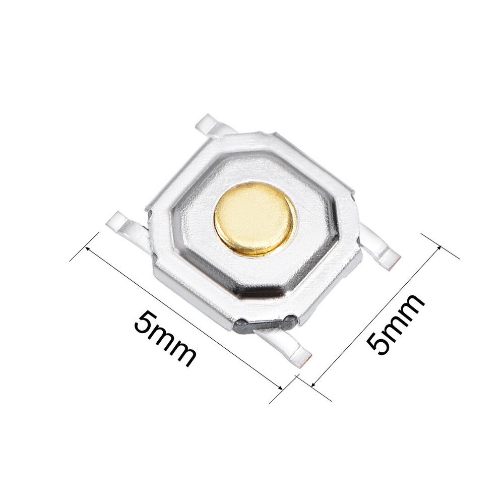 30PCS 5x5x1.5mm Momentary Panel PCB Surface Mounted Devices SMT Mount 4 Pins