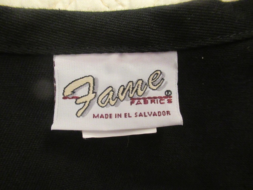 Fame Fabrics - Vest Button Up Black Size XL