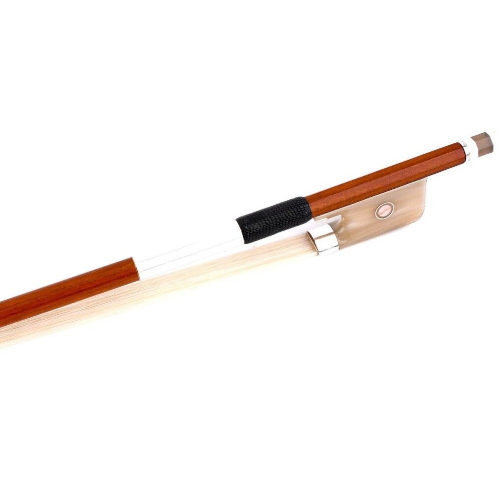 Master Pernambuco Cello Bow 4/4 E.Sartory Copy White OX Parisan eye Silver Stiff