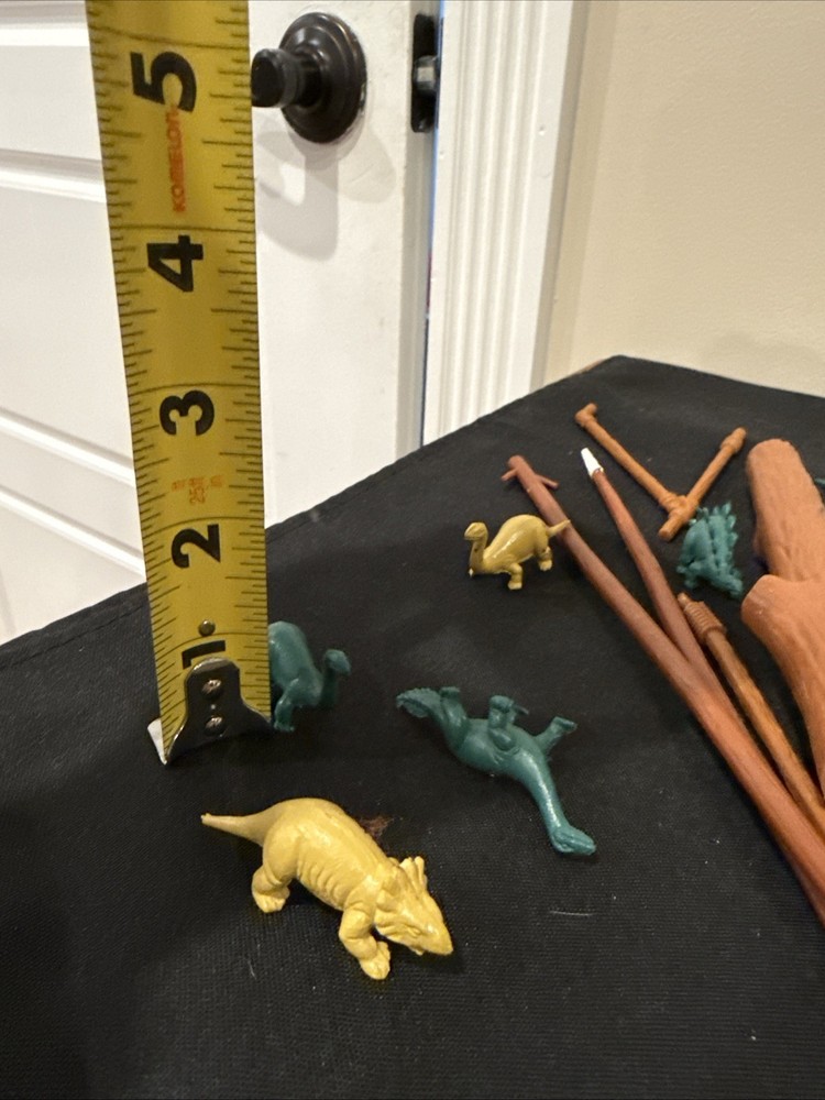 Dinosaur Approximately 37 Figures Plus Trees ( Missing Parts) READ