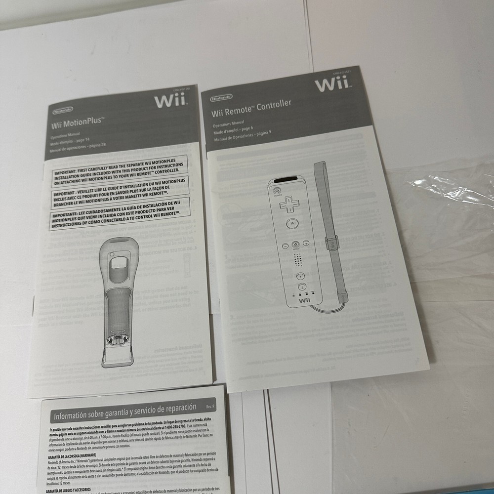 Nintendo Wii MotionPlus Original Instruction Manuals Only