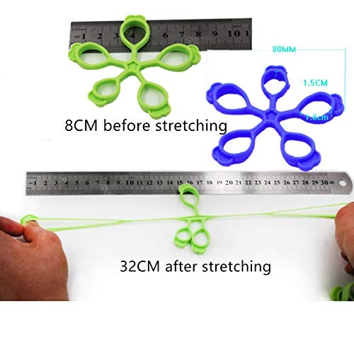 4PCS Finger Stretcher Hand Resistance Bands Hand Extensor Exerciser Finger