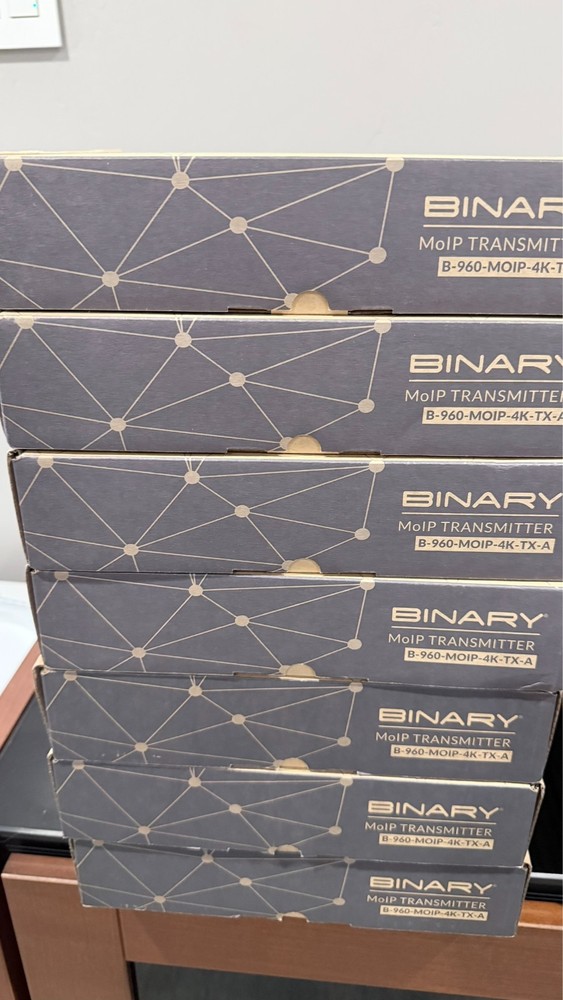 Binary B-960-MOIP-4K-TX-A 4K Media over IP Transmitter