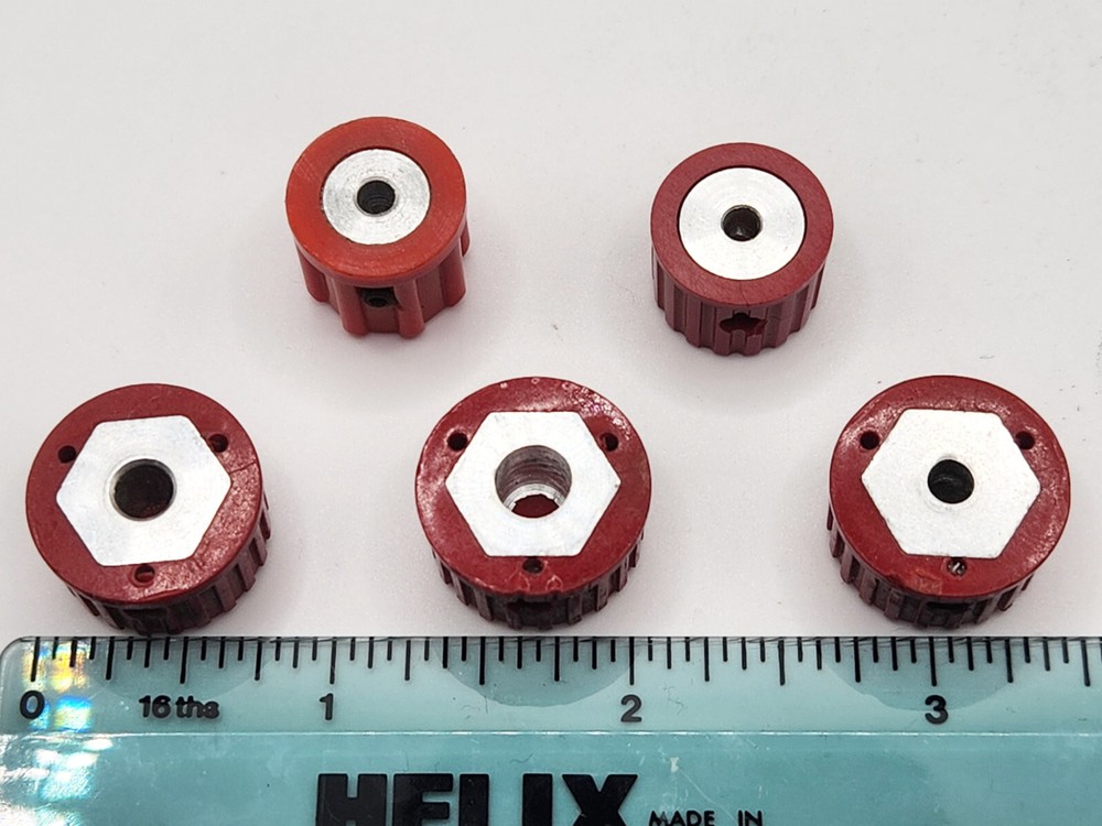 Misc Used Red Instrument Control Knobs Tektronix group2