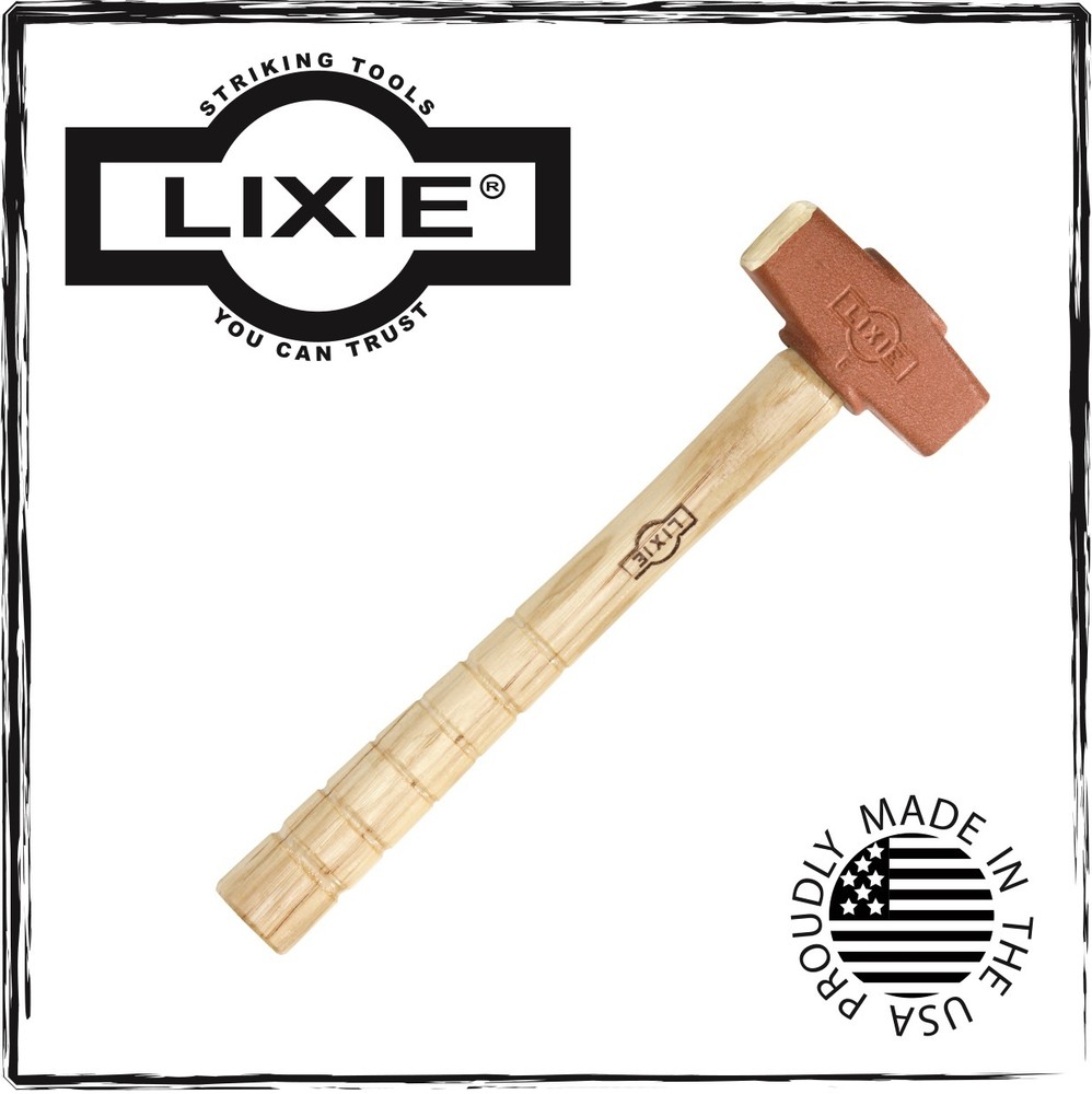 Lixie E - 36 Oz. Square Nose Bronze Hammer with 1-1/4" Square Faces