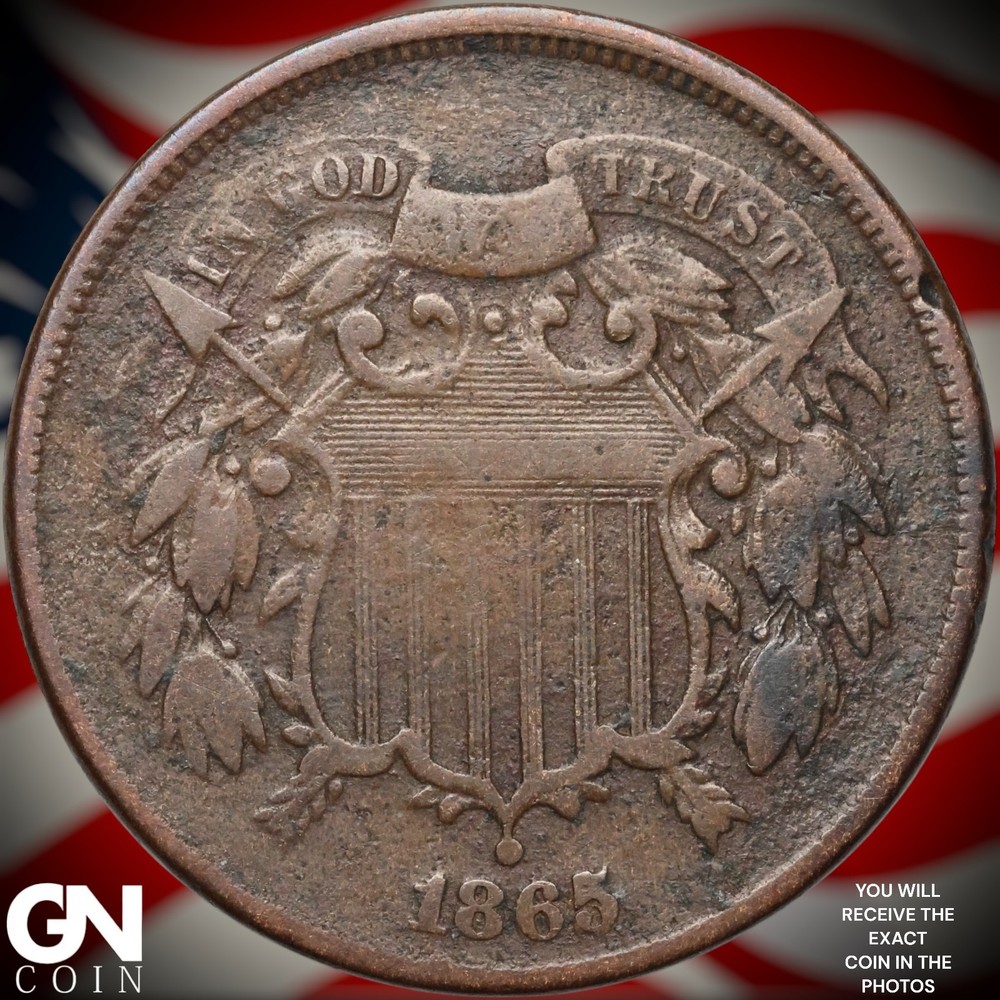1865 2 Cent Piece A8411