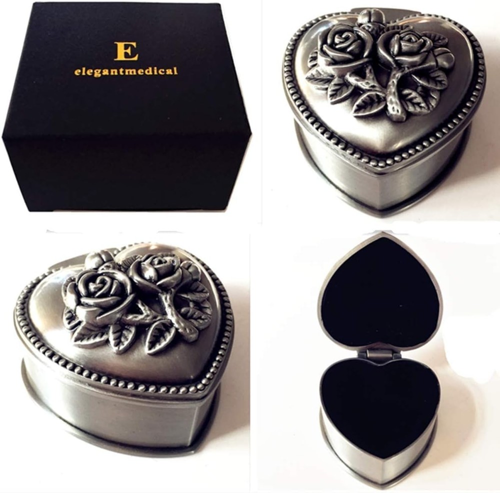 HANDMADE 925 Silver Rose Beads Catholic 5-Decade Rosary w Cross Gift Box Italy