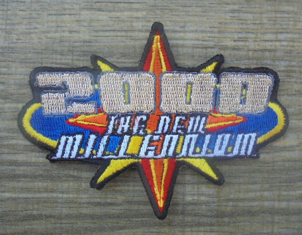 2000 THE NEW MILLENIUM IRON ON PATCH NEW 3.75X 2.75"