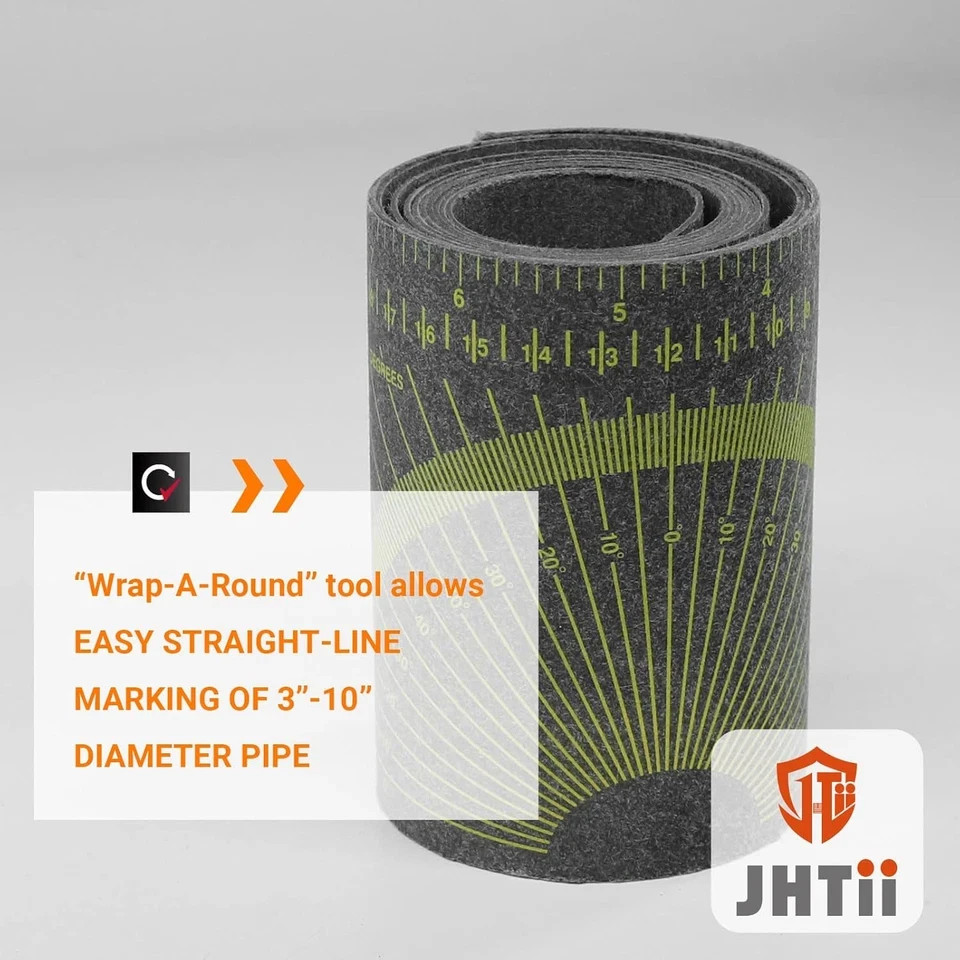Flex Angle Measuring and Marking Gauge, Pipe Wrap Around