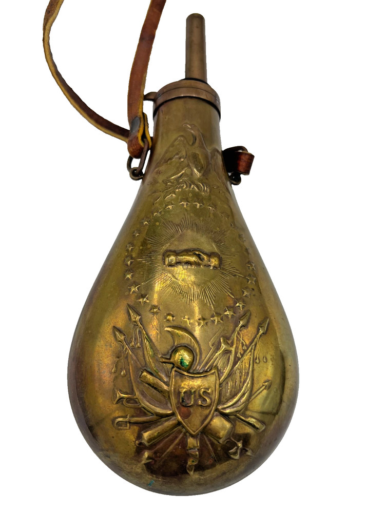 US Black Powder w/capper & Tin Flask