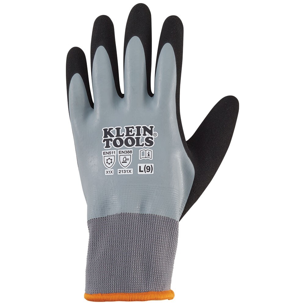 Klein Tools 60389 Thermal Dipped Gloves, Large