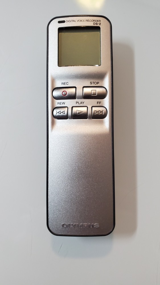 Handheld Digital Voice Recorder with Case Olympus DS-2 - TESTED + WORKING