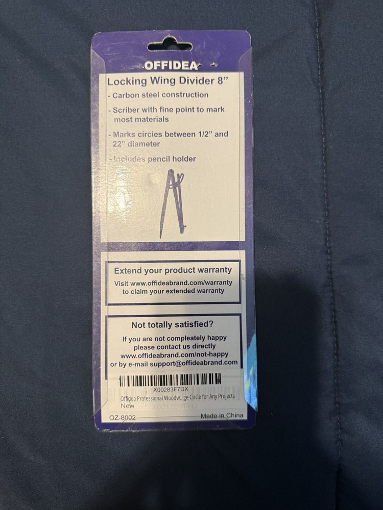 OFFIDEA PROFESSIONAL QUALITY LOCKING WING DIVIDER 8"